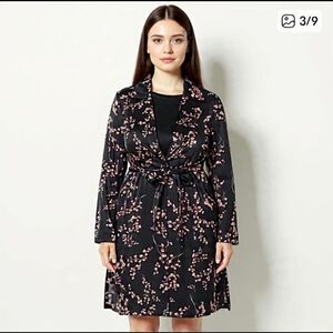 Floral Satin Jason Wu Long Blazer